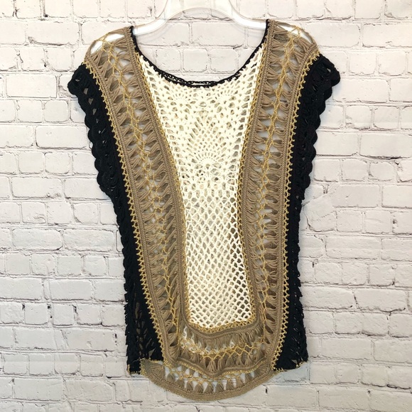 Daytrip Tops - Boho crochet sheer top